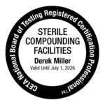 Derek Miller, Stamp for CETA National Board of Testing Registered Certification Professional for Sterile Compounding Facilities
